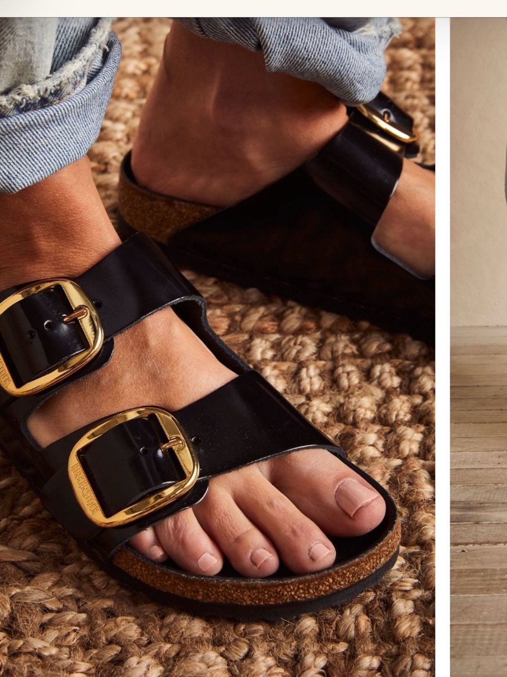Birkenstock Arizona Big Buckle High
Shine Sandals Sz 39